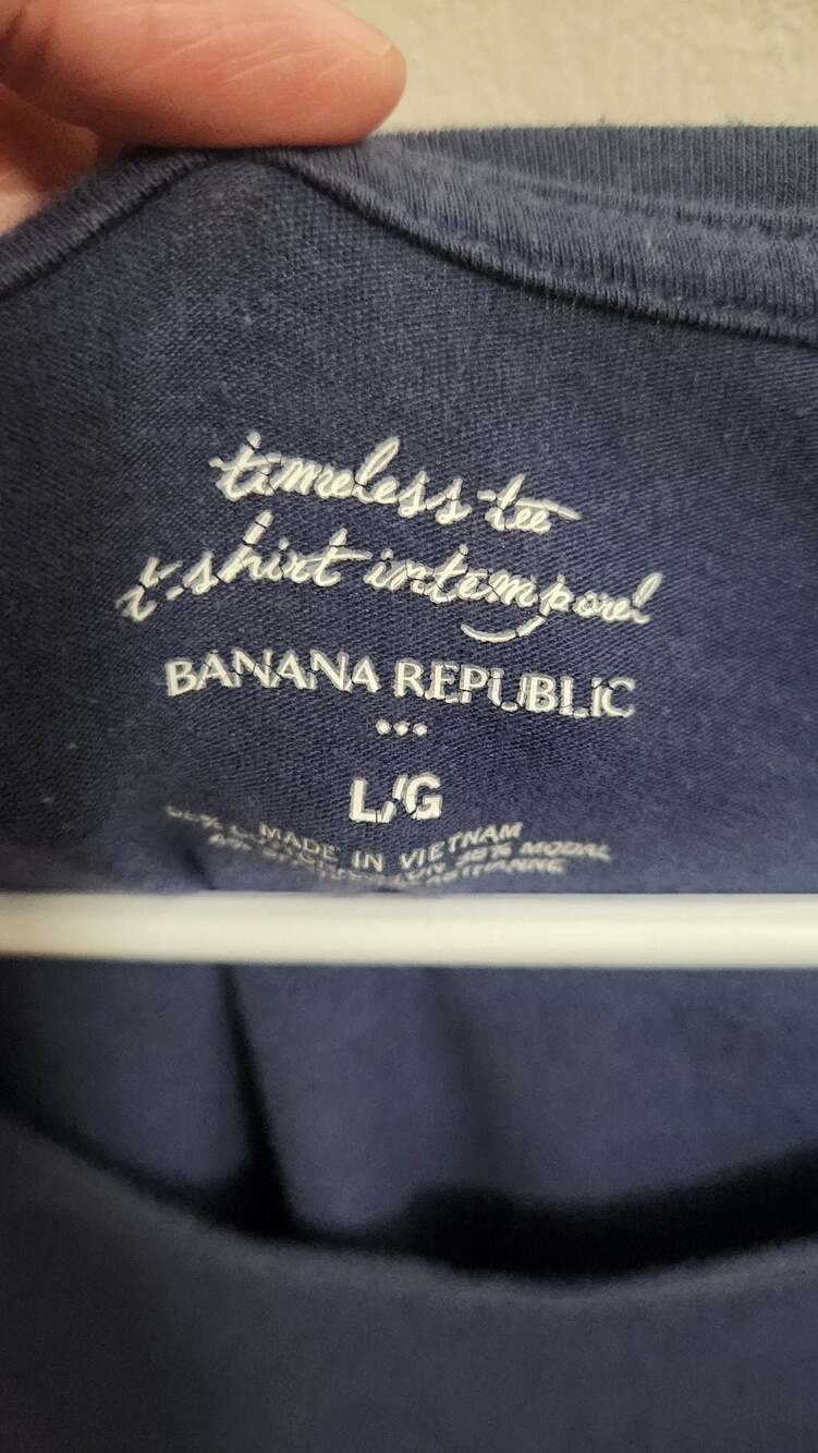 Banana Republic‎ Timeless Tee Long Sleeve Crewneck Shirt